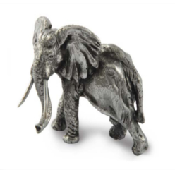 Recycled aluminium elephant statue