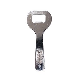 Embossed metal bottle opener