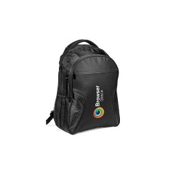 Main zippered compartment . Holds 15.6 inch laptop. Front zippered compartment with organisation panel. Smaller front zippered pocket. Padded back panel for extra comfort. Adjustable padded shoulder straps. Padded top carry handle. Honeycomb accent.