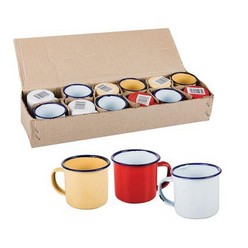 Have a drink or just a good smelling cup of coffee with the Enamel Assorted Colours