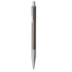 Push button metal ballpen, chrome clip and trims, Parker type refills, Black ink