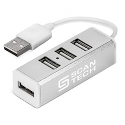 4 USB Ports, version 2.0, Aluminium, ABS& PVC