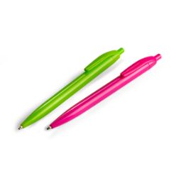 Push button ballpoint plastic pen