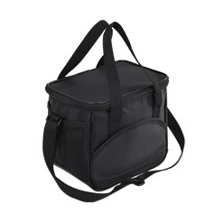 70D Adjustable straps-webbing handles-PVC front pocket mesh side pocket-aluminium foil lining-heavy duty base