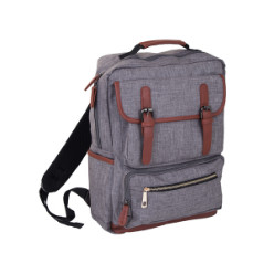 Holds 15.6 inch Laptop. Includes 1 Paded Zip Compartment with Inner Laptop Support, 1 Clip Closed Front Pouch, 1 Zip Front Pouch and 2 Side Pockets - With Carry Handle and Ajustable Padded Shoulder Strap - Material: 900D
