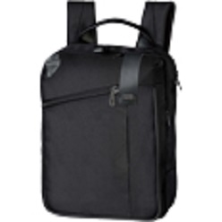 Back pack with laptop and iPad compartments, 1682D polyester with leather detail design by Macro Pulga nad Luca Artioli