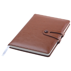Exclusive Double Strap Design Notebook: Colour change PU Cover, Snap closure, 80 lined pages, Cream paper, Bookmark ribbon