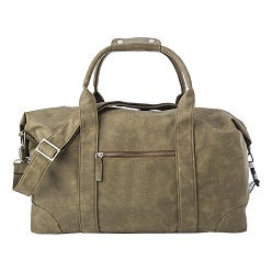 PU nylon, PU duffle travel bag main zippered compartment, small front pocket