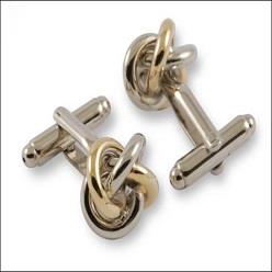 Multi Knot Cufflinks mirror polished