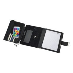 Executive folder with removable 5000mah power bank