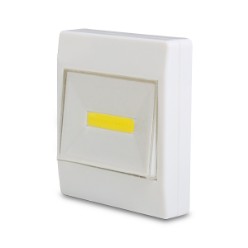 Battery operated light Switch with light, extra bright light, velcro adhesive, magnetized back, batteries not included