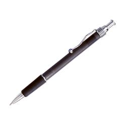 Frosted pen with rubber grip and metal clip