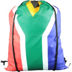 Flag Drawstring bag, material: 210D, branding options