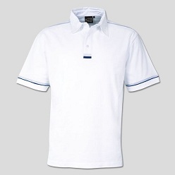 170g Combed 100% cotton Golfshirts , slide slits for comfort and ease of movement