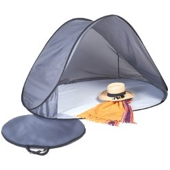 Fold Up Tent: 210D Waterproof lining, metal tube inlay, compact and ideal for travel, two-tone design, pop-up tent, carry case