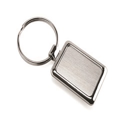 Zinc Alloy rectangular keyring