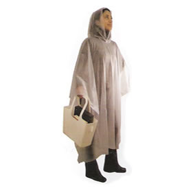 Frosted PVC rain Poncho