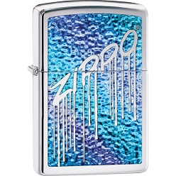 Dusion liquid logo on a zippo lighter