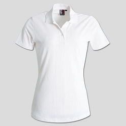 240g polycotton pique knit Golfshirt, knitted collar, double stiched hem and sleeves