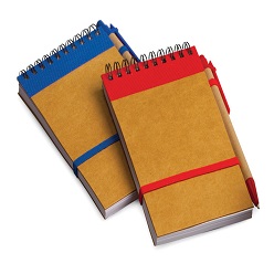 Eco notebook with strap