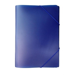 Blue A4 flat folder