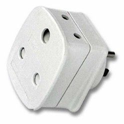 White adaptor for SA visitors to the USA