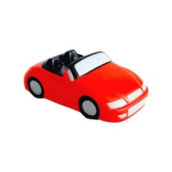 Red and black car PU anti stress ball