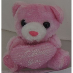 Mini Pink Teddy Bear I Love You