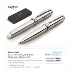 Balmain Concorde Ball Pen & Rollerball Set
