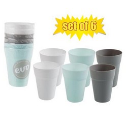 Tumbler Pl Pastel Set-Of-6