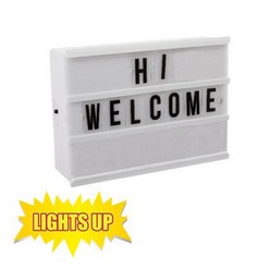 Orn Light Box W/Letters 10x15cm