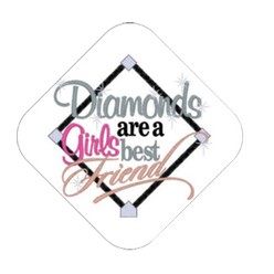 Rounded corner diamond wobbler 