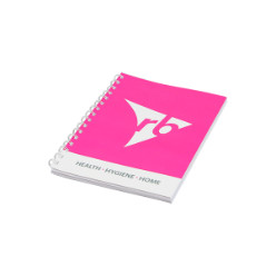 Full Colour Spiral Bound Notebook with insert slots on front and back cover