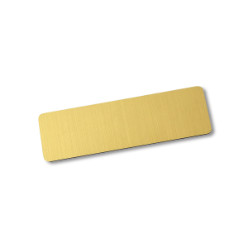 Rectangle Name Badge with Pin
