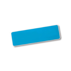 Rectangle Name Badge With Pin (White ABS)