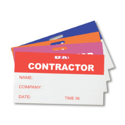 Contractor Badges - All Pantone Colours Available