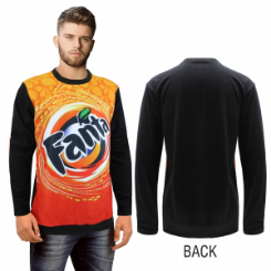 Mens Bentlee Fleece & Cotton Sublimation Sweater