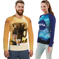 Unisex Raglan Long Sleeve T-shirt with Sublimation