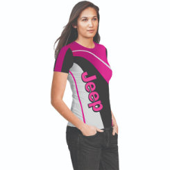 Ladies Flourescent sublimation T-shirt