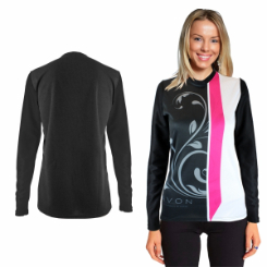 Ladies Rico crew long sleeve neck Tshirt