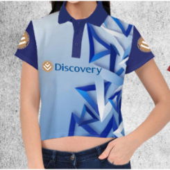 Ladies Sublimation Golf Crop Top