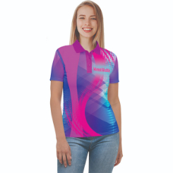 Ladies Flourescent Sublimation Golf Shirt