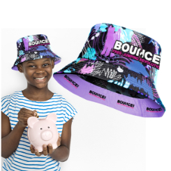 Kids Reversible Bucket Hat with sublimation