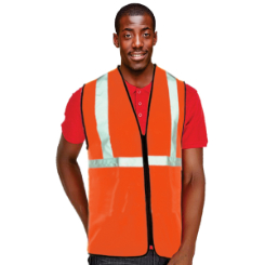 Unisex Reflective Zip Up Vest