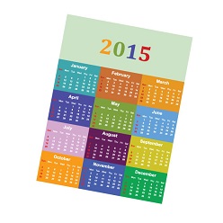 A6  Portrait Magnetic calendar