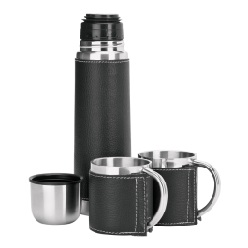 Steel Flask and Mug Set