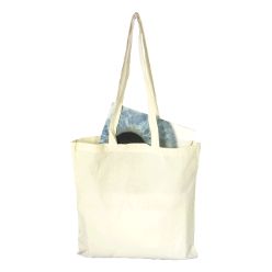 Cotton shopper with long handles