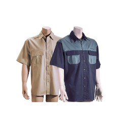 Cosmo Bushwear Basic Bush Shirt Plain and 2 Tone