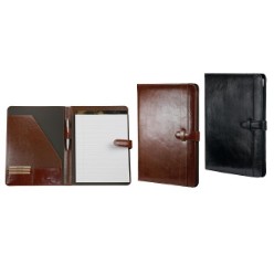 Adpel A4-Leather Folder With Tab