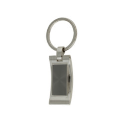 Gunmetal Plate Keyring